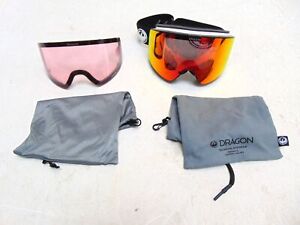 Dragon Alliance PVX Goggles Lumalens Red Ion with Split Strap