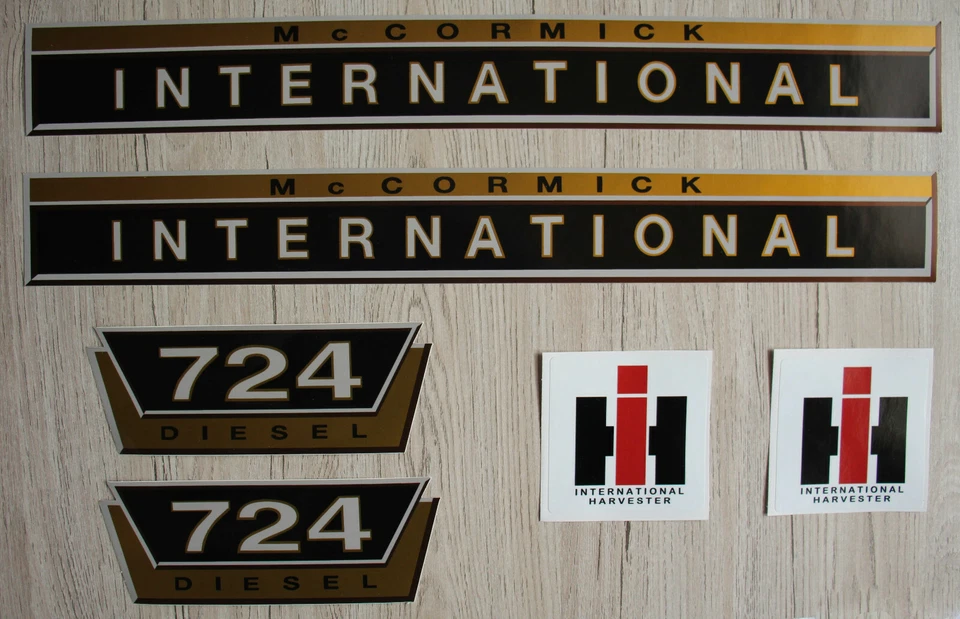 IHC / Mc Cormick Aufkleber international 724 Gold Logo Emblem Sticker Label - Bild 1 von 1