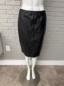 Falda lápiz de cuero negra para mujer Siena Studio talla 6 - Imagen 1 de 8