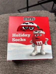 M&M Holiday Socks One Size Red One Regal Exclusive Promo item unopened - Picture 1 of 2
