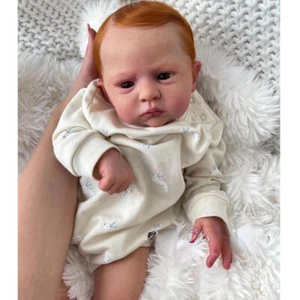 22" Realistic Reborn Dolls Full Handmade Baby Silicone Vinyl Newborn Doll Gift - Picture 1 of 9