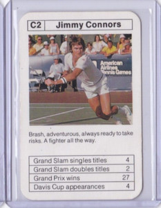 1977 Ace SPORTING ACES C2 Tennis Jimmy Connors RC ROOKIE
