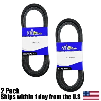 (2) Cinturón de cubierta de alta resistencia de 48” hecho para Husqvarna LGTH22V48 YTA24V48 YTH22K48 Foto 1 de 3