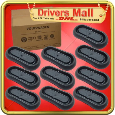 10x ORIGINAL N91055001 Unterboden Tülle Abdeckung Stopfen Set AUDI SEAT SKODA VW - Bild 1 von 3