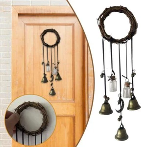 Witch Wind Chime Door Hanger Hanging Witch Bell Magickal DecorG Home T0Y6 - Picture 1 of 11
