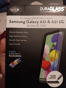 Samsung Galaxy A51 & A 51 5G UW - Protection d'écran en verre trempé DuraGLASS NEUF DANS SA BOÎTE - Photo 1 sur 2
