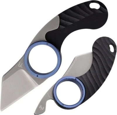 Cuchillo Plegable Fred Perrin Le Griffe 1.5" 440C Acero Reverso Tanto Hoja G10 Foto 1 de 3