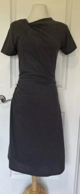 Lida Baday Gray Gathered Detail Dress Sz 8~ STYLISH~ - Image 1 of 4