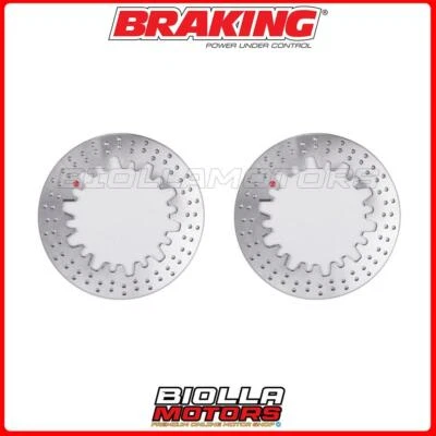 KIT DISCHI FRENO ANTERIORE BRAKING BMW R 80 RT 800 1986 - [FISSO] 2xBW02FI Foto 1 de 4