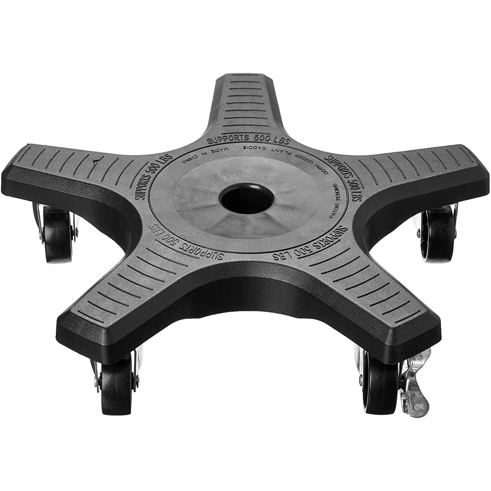 Down Under 18410 Black UV Resistant Plastic Plant Caddy Stand 16 In.