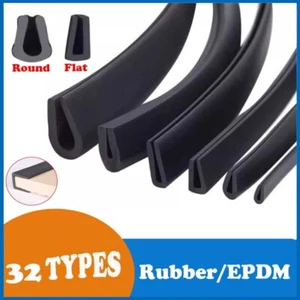 Rubber U-shaped Sealing Strip Protect Edging Trim for Mechanical, Glass - Picture 1 of 37