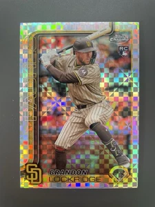 2025 Topps Chrome X-Fractor Brandon Lockridge #106 (RC) Padres - Picture 1 of 2