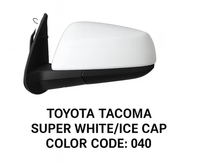 NOVO ESPELHO BRANCO serve para driver Toyota Tacoma 2016-2023 lado esquerdo aquecido - Imagem 1 de 4