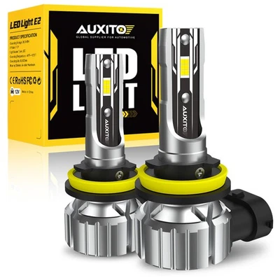 AUXITO H11 LED Headlight Bulb Kit Low Beam 40000LM 6500K White Super Bright - Image 1 of 4