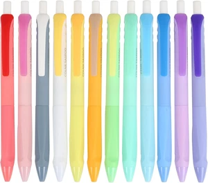 Assorted Colors Ballpoint Pens, Medium Point 1.0Mm,Comfortable Triangle Grip Col - Picture 1 of 12