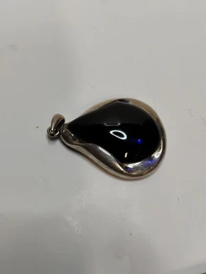 Colgante grande de ónix 925 con barra de plata de ley ¡Impresionante! Foto 1 de 4