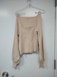 Rag Poets Cuello Cuadrado Mangas Largas Crema/Beige Neutro Talla Grande Acrílico, Nylon - Imagen 1 de 9