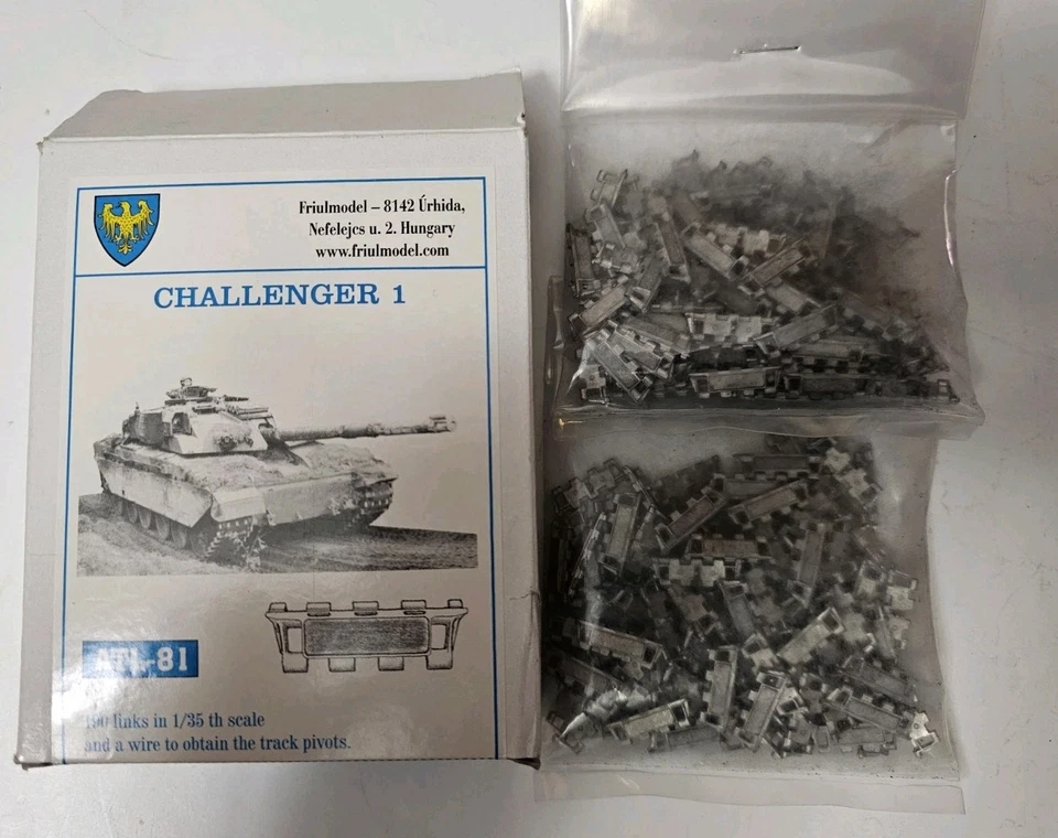 Friulmodel ATL-81 Challenger 1 Pistas Individuais de Metal - Pacote Aberto - Imagem 1 de 1