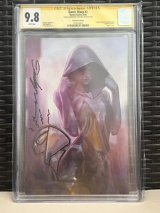 Gwen Stacy 2 Golden Apple Frankie’s Comics Virgin Edition mit Sketch CGC 9.8 - Bild 1 von 2