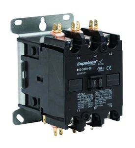 Copeland 912-3090-06 Schütz 3-polig 90A 208/240V Spule OEM HVAC Emerson F1 - Bild 1 von 5