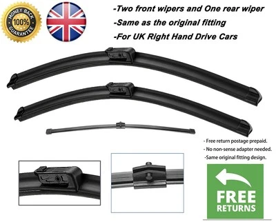 Limpiaparabrisas delantero y trasero 24"20"13" para Audi SQ5 2008-2015 Foto 1 de 4