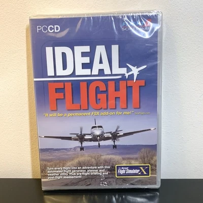 Ideal Flight PC CD Microsoft Flight Simulator X Add On New Sealed - Image 1 of 3