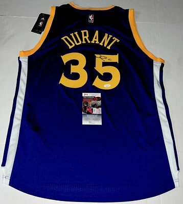 Kevin Durant signed Golden State Warriors Adidas Swingman Large jersey JSA - Image 1 of 4