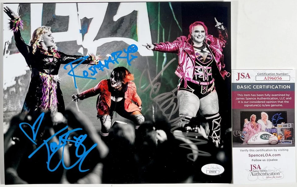 Фотография IMPACT Wrestling Taya Rosemary Jessicka Signed Death Dollz 8x10 E сертификат подлинности JSA - Изображение 1 из 1