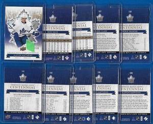 2017-18 TORONTO MAPLE LEAFS CENTENNIAL HOCKEY GOLD CARD /100 CARD 1-200 SEE LIST