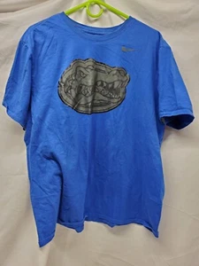 The Nike Tee Ncaa Mens T Shirt Blue Size XXL Florida Gators Grey black logo - Picture 1 of 3