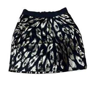 Charlotte Russe Women's Black & Gold Animal Print Pencil Mini Skirt Size S - Picture 1 of 6