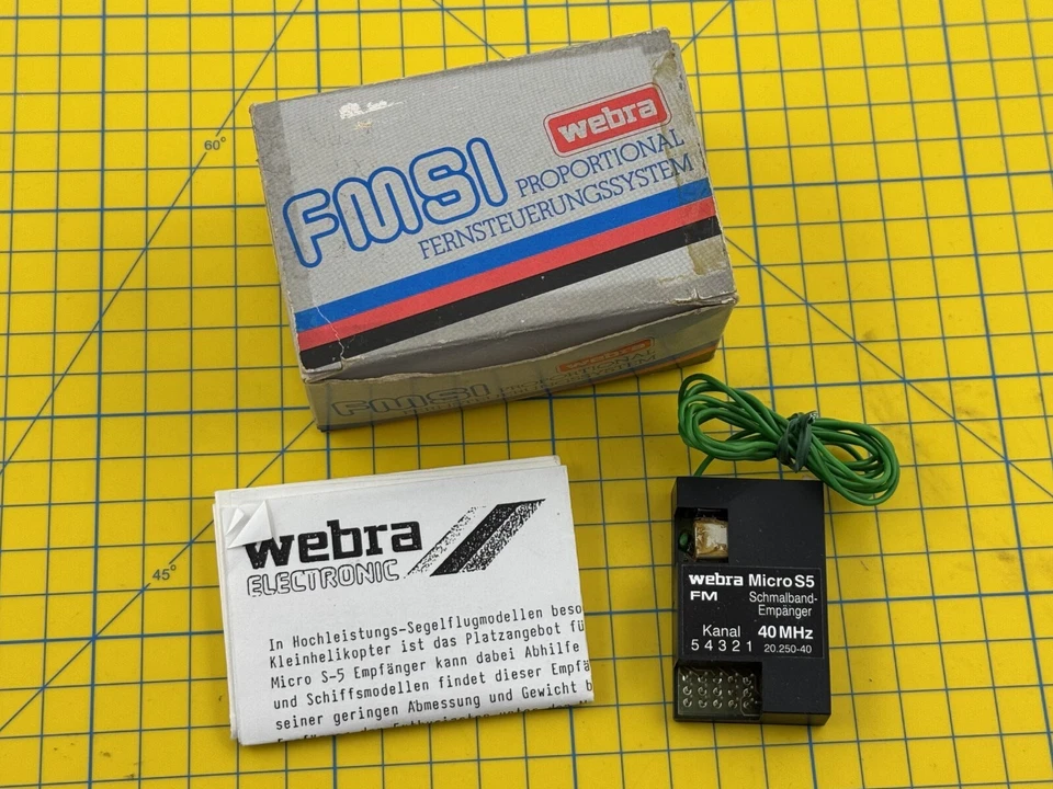 Webra Micro S5 Fm 40 MHZ Vintage Modell - Bild 1 von 1