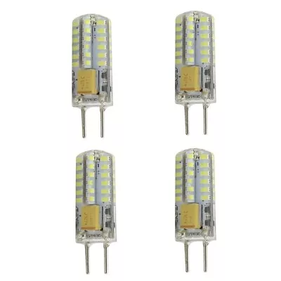 GY6.35 Bi‑Pin LED Light Bulb 3W AC/DC12V Silicone Lamp Bulb 30W Equivalent 4Pcs - Image 1 of 4