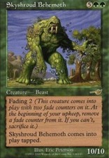 MTG magic cards 1x x1 Light Play, English Skyshroud Behemoth Nemesis