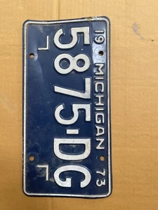 Matrícula de Michigan 1973 - Imagen 1 de 1