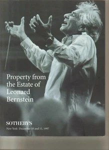 RARE - SOTHEBY'S ESTATE Leonard Bernstein Music Somov Tiffany Auction Catalog 97 - Picture 1 of 1