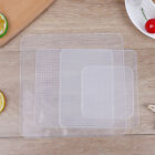 4Pcs Reusable Silicone Stretch Lids Bowl Food Cover Vacuum Wrap Seal Food Co'qk