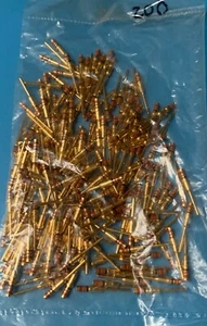 200x M39029/4-20-20 ITT CANNON CONTACT GOLD FINISH CONNECTOR PIN SIZE 20 - Picture 1 of 4
