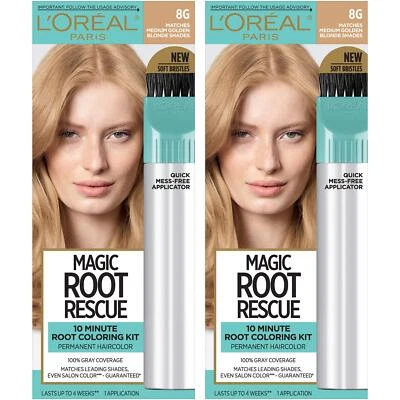 Kit de coloración de cabello L'Oreal Paris Magic Root Rescue 10 minutos raíz, cabello permanente Foto 1 de 4