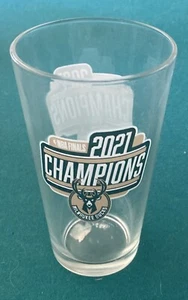Milwaukee Bucks 2021 NBA Finals Champions 12oz Beer Pint Glass DoubledSided Logo - Picture 1 of 2
