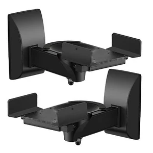 Bookshelf Speaker Wall Mount Adjustable - 2 Pack Speaker mounts Up to 55 lbs - Picture 1 of 9