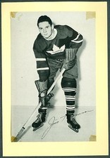 Jim Thomson 1944-64 Group 2 Beehive '44 NHL Hockey Photo EX Toronto Maple Leafs