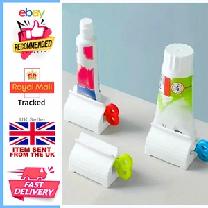 1 / 3 x Toothpaste Squeezer Easy Dispenser Seat Holder Stand Rolling Tube - Picture 1 of 12