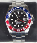 Seiko Mod Pepsi Gmt ~ Automatic Nh35 Movement ~ Stainless Steel ~ Sapphire
