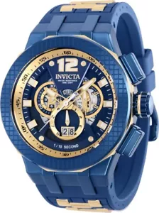 Invicta Speedway 37961 SWISS Quartz 52Mm Blue & Gold Chrono Day/Date Men's Watch - Picture 1 of 13
