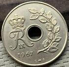 1967 Denmark 25 Ore Coin UNC         #X90
