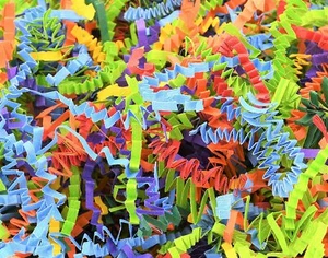 Holiday Colorful Mix of Crinkle Paper for Birthdays, Gift Bags or Easter Baskets - Picture 1 of 4
