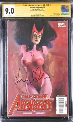 NEW AVENGERS #26 - 1/07 - CGC SIGNATURE SERIES SIGNED BY ELIZABETH OLSEN CGC 9.0 - Image 1 of 2