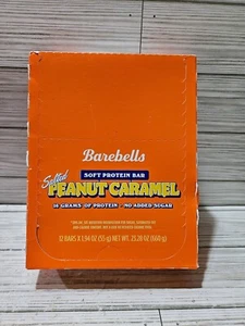 Box of 12 Barebells Soft Protein Bars Salted Peanut Caramel 16g Protein 11/2025 - Picture 1 of 2
