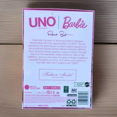 MATTEL BARBIE UNO CANVAS ROBERT BEST FASHION MODEL COLLECTION DECK HYH43 - Image 1 of 4